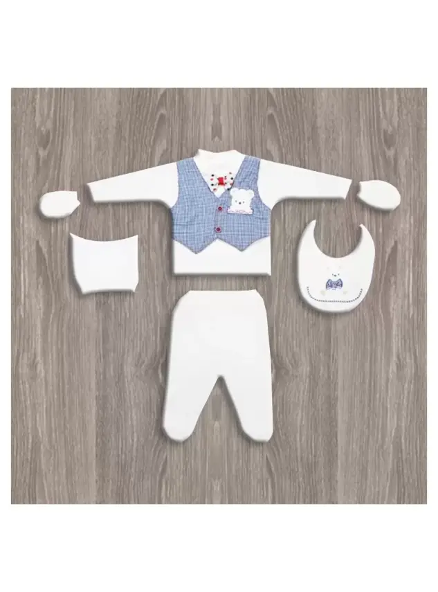 Flexi Baby Erkek 5'li Hastane Çıkış Seti - 1