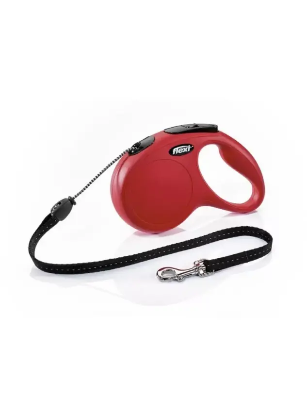 Flexi Classic Medium 25 Kg A Kadar Köpekler İçin 5 Metre Kırmızı Otomatik Gezdirme - 1