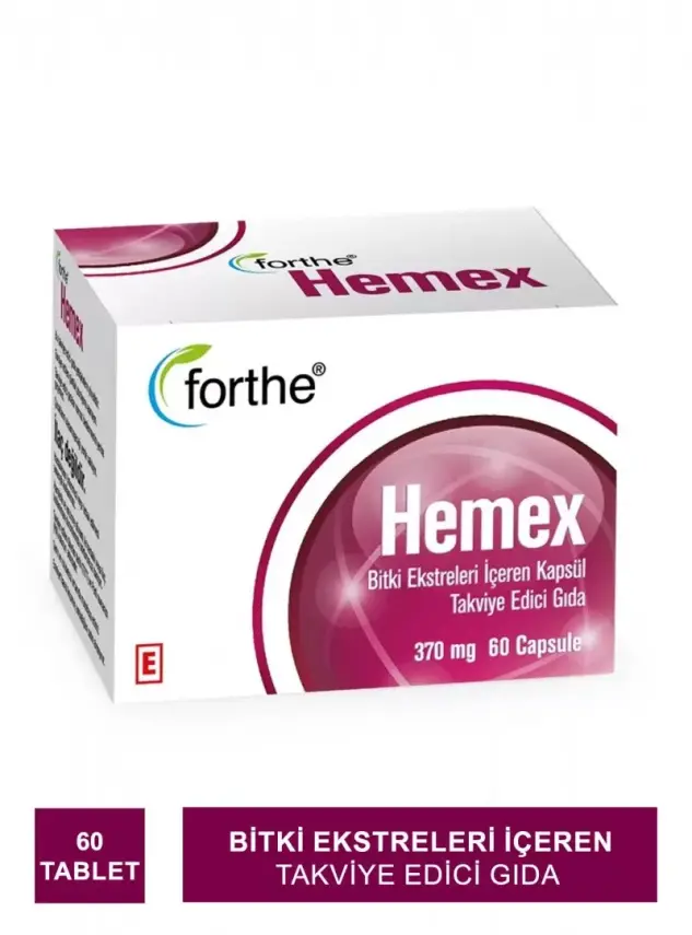 Forthe Hemex Bitki Ekstreleri İçeren Takviye Edici Gıda 60 Kapsül - 2