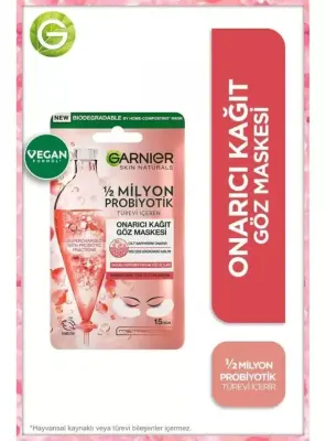 Garnier 1/2 Milyon Probiyotik Türevi Içeren Onarıcı Kağıt Göz Maskesi 6 gr - 1