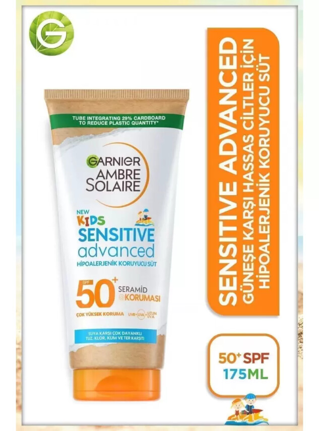 Garnier Ambre Solaire Çocuklar İçin Hipoalerjenik Koruyucu Süt SPF50+ 175 ml - Garnier