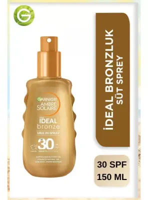 Garnier Ambre Solaire İdeal Bronze Milk Sprey Spf30+ - Bronzlaştırıcı Sprey - 150 ml - 1