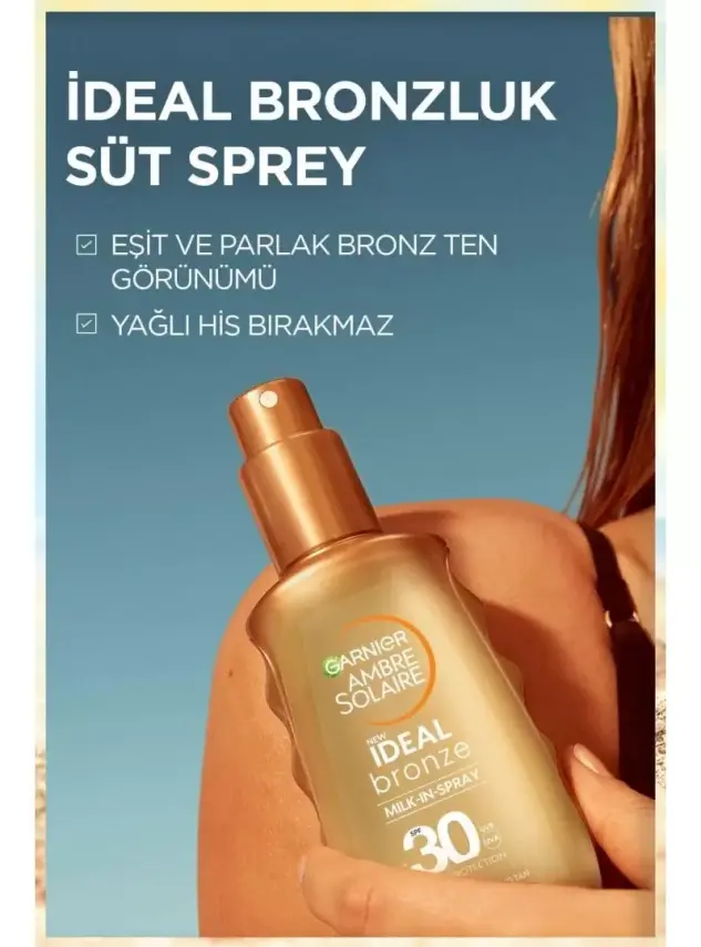 Garnier Ambre Solaire İdeal Bronze Milk Sprey Spf30+ - Bronzlaştırıcı Sprey - 150 ml - 2