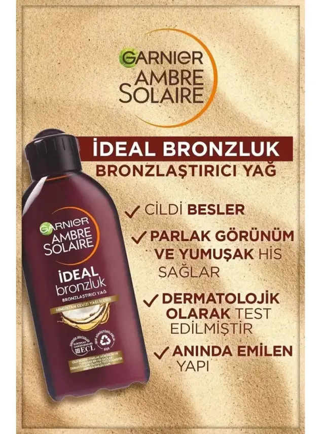 Garnier Ambre Solaire İdeal Bronzluk Bronzlaştırıcı Yağ 200 ml - 2