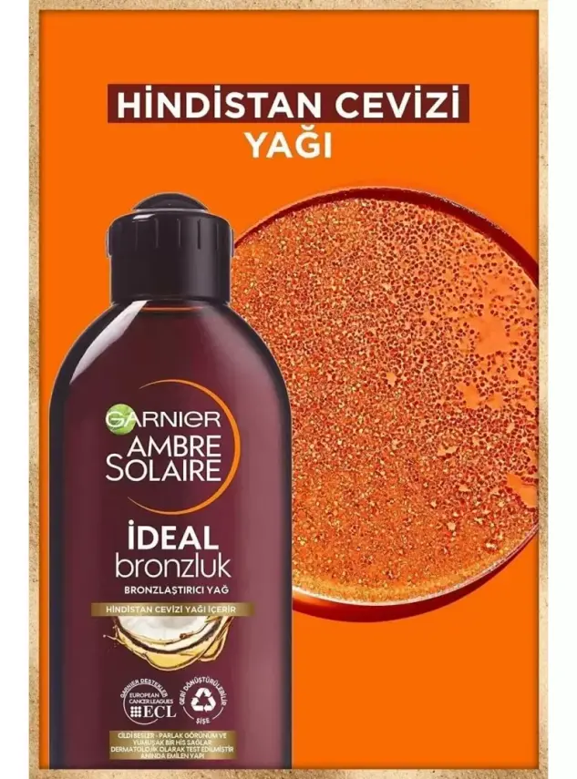 Garnier Ambre Solaire İdeal Bronzluk Bronzlaştırıcı Yağ 200 ml - 3