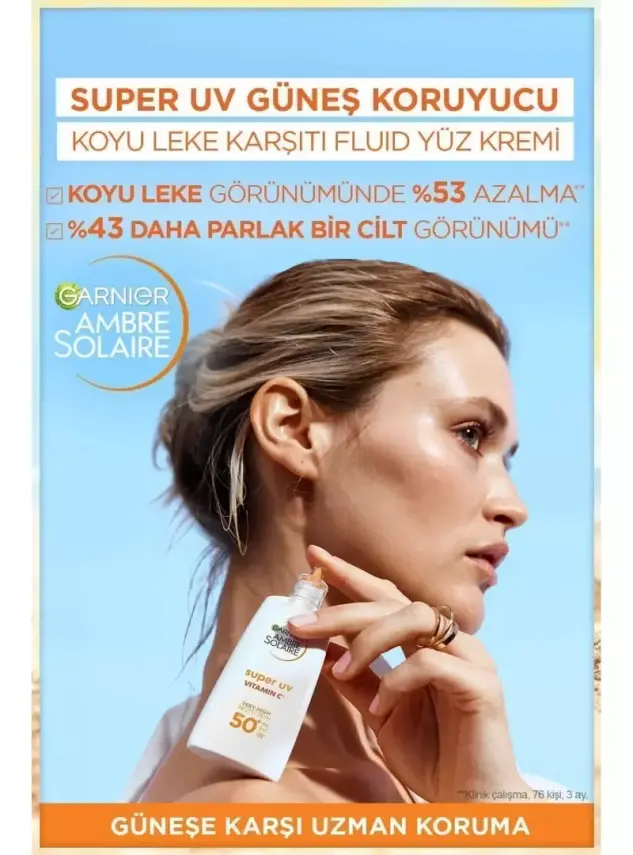 Garnier Ambre Solaire Süper Uv Vit. C Spf50+ Anti Dark Spots Fluid - C Vit. Koyu Leke Karşıtı Fluid - 40 ml - 2