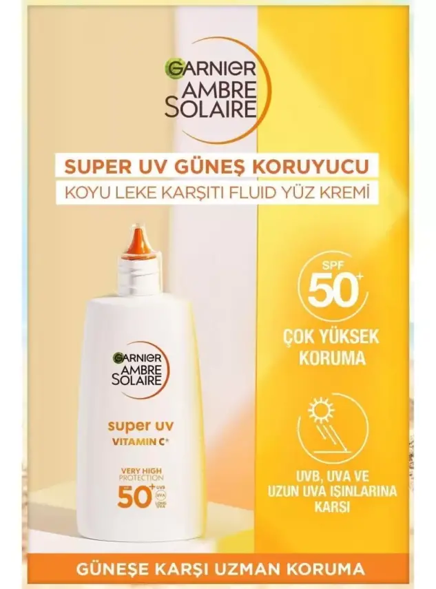 Garnier Ambre Solaire Süper Uv Vit. C Spf50+ Anti Dark Spots Fluid - C Vit. Koyu Leke Karşıtı Fluid - 40 ml - 3