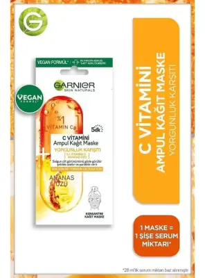 Garnier C Vitamini Ampul Kağıt Maske 15 gr - 1