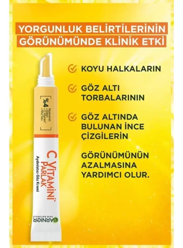 Garnier C Vitamini Parlak Aydınlatıcı Göz Kremi 15 ml - 3