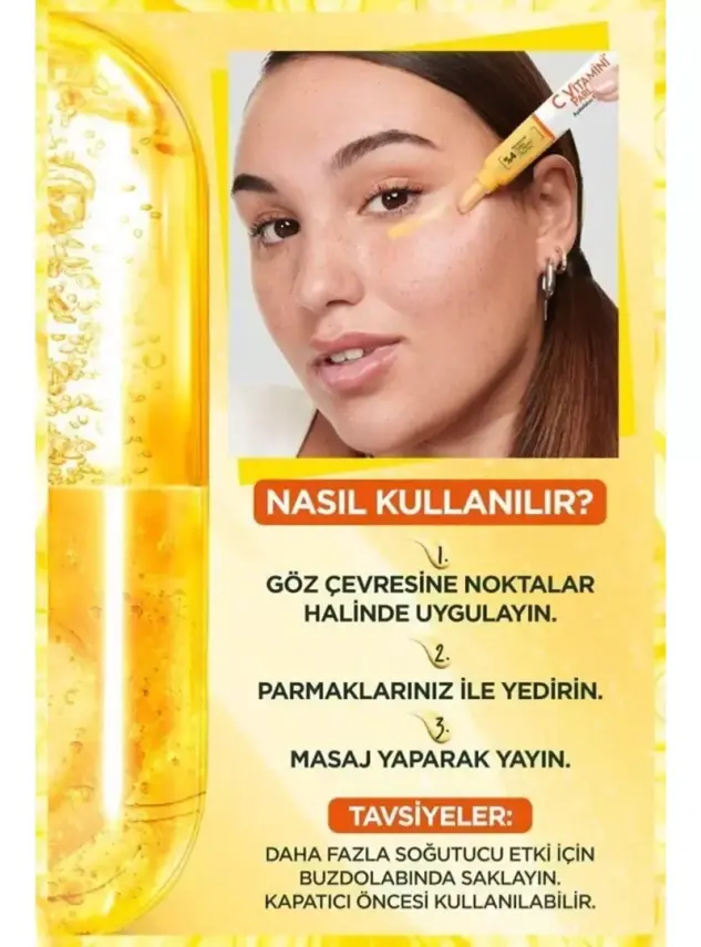 Garnier C Vitamini Parlak Aydınlatıcı Göz Kremi 15 ml - 4