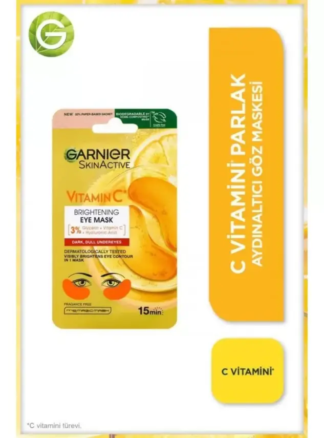 Garnier C Vitamini Parlak Aydınlatıcı Göz Maskesi 5gr - 1