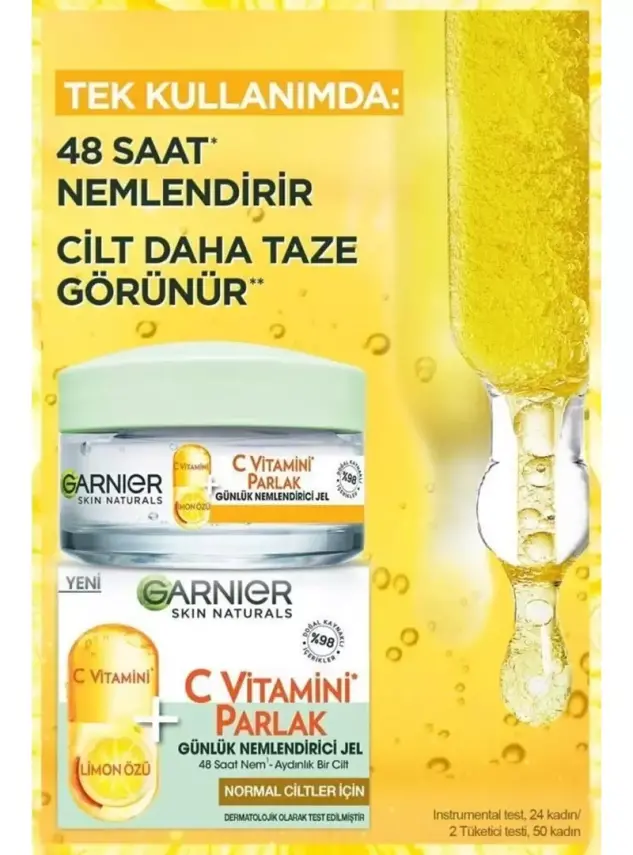 Garnier C Vitamini Parlak Günlük Nemlendirici Jel 50 ml - 2