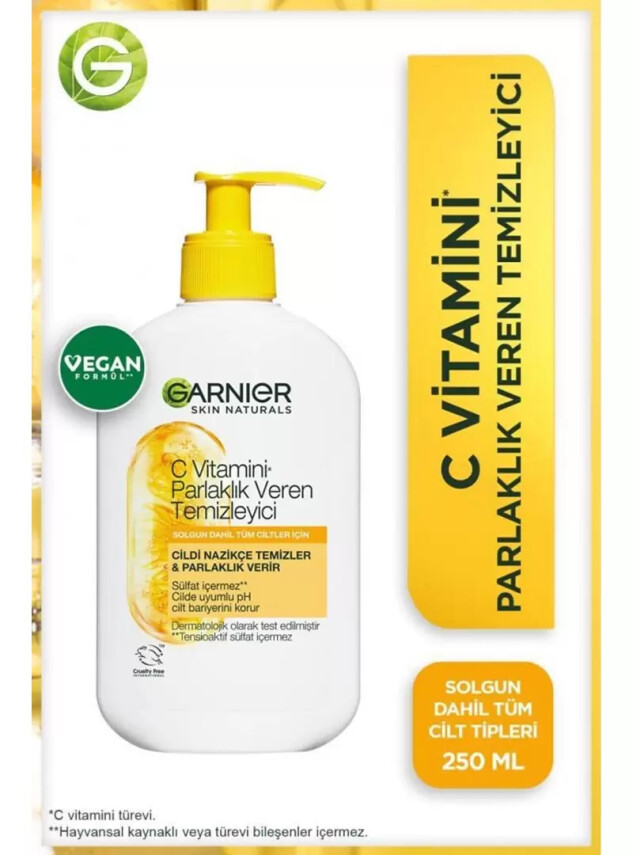 Garnier C Vitamini Parlaklık Veren Temizleyici 250 ml - Garnier