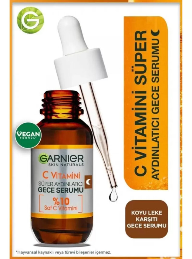 Garnier C Vitamini Süper Aydınlatıcı Gece Serumu 30 ml - Garnier