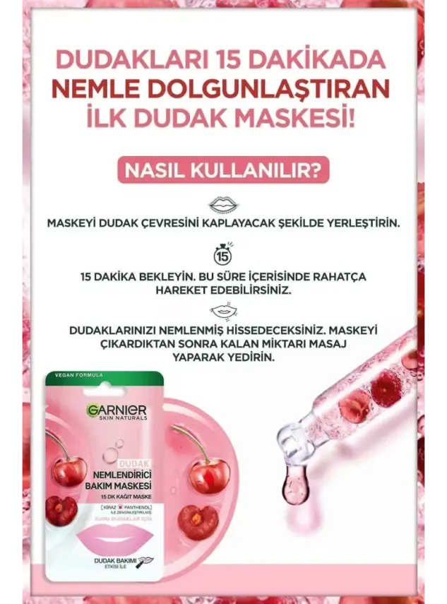 Garnier Dudak Nemlendirici Bakım Maskesi - 4