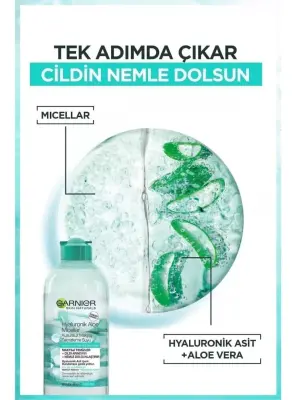 Garnier Hyaluronik Aloe Miceller Makyaj Temizleme Suyu 400 ml - 3