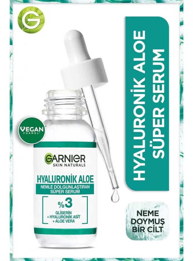Garnier Hyaluronik Aloe Nemlendirici Ve Dolgunlaştırıcı Süper Serum 30 ml - Garnier
