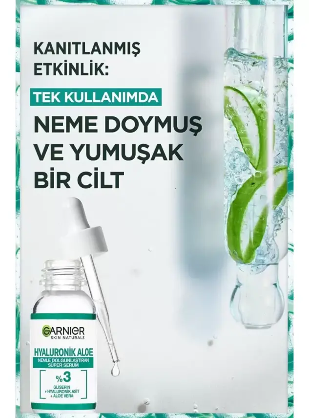 Garnier Hyaluronik Aloe Nemlendirici Ve Dolgunlaştırıcı Süper Serum 30 ml - 3