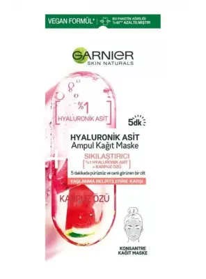 Garnier Hyaluronik Asit Sıkılaştırıcı Ampul Kağıt Yüz Maskesi 15 gr - 2