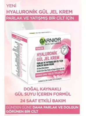 Garnier Hyaluronik Gül Jel Krem - Parlak ve Yatışmış Bir Cilt İçin Günlük Bakım Kremi - 50 ml - 3