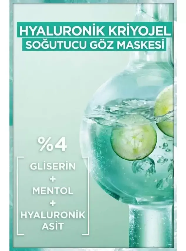 Garnier Hyaluronik Kriyojel Yorgunluk Karşıtı Soğutucu Yüz Maskesi 27 gr - 4