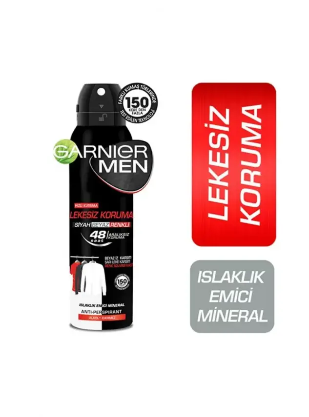 Garnier Men Lekesiz Koruma Spray Deodorant 150 ml - 1