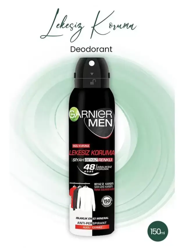 Garnier Men Lekesiz Koruma Spray Deodorant 150 ml - 2