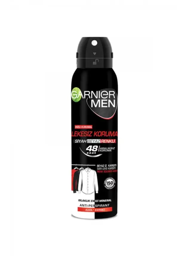 Garnier Men Lekesiz Koruma Spray Deodorant 150 ml - 3