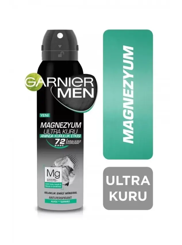 Garnier Men Magnezyum Sprey Deodorant 150 ml - 1