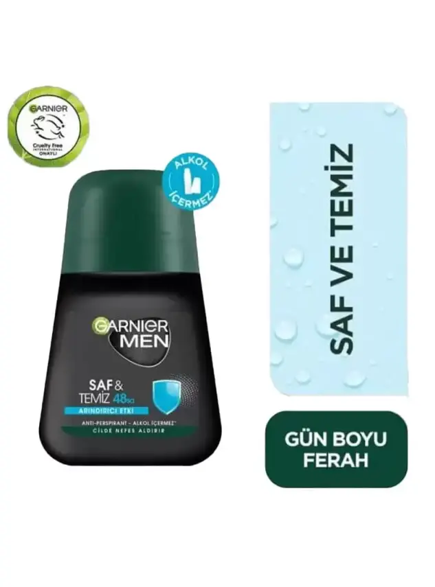 Garnier Men Saf ve Temiz Roll-on Deodorant 50 ml - 1