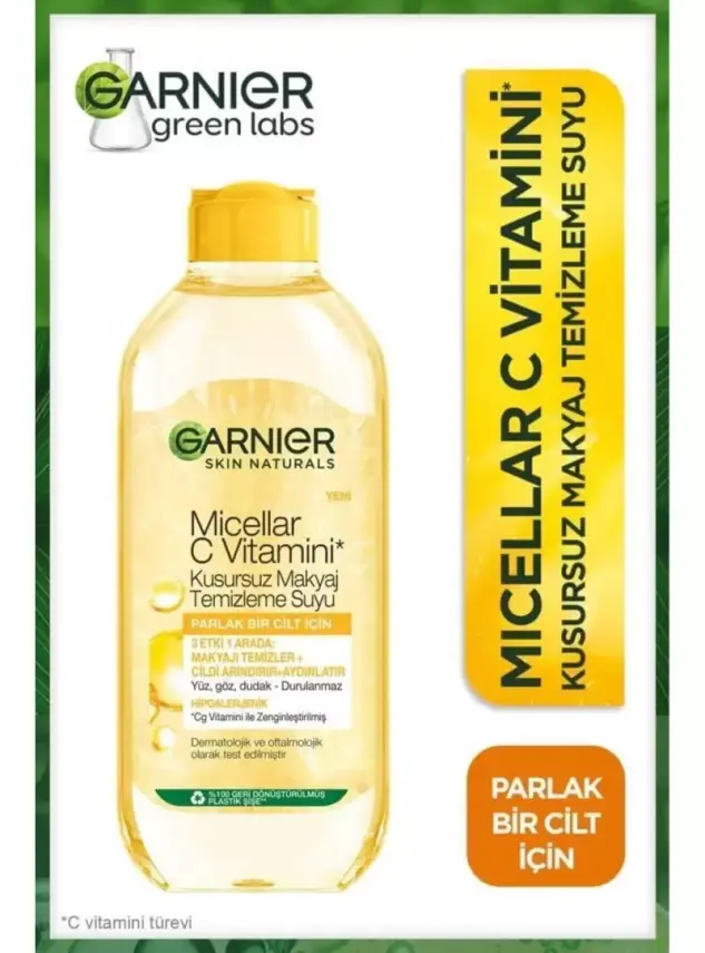 Garnier Micellar C Vitamini Kusursuz Makyaj Temizleme Suyu 400 ml - 1