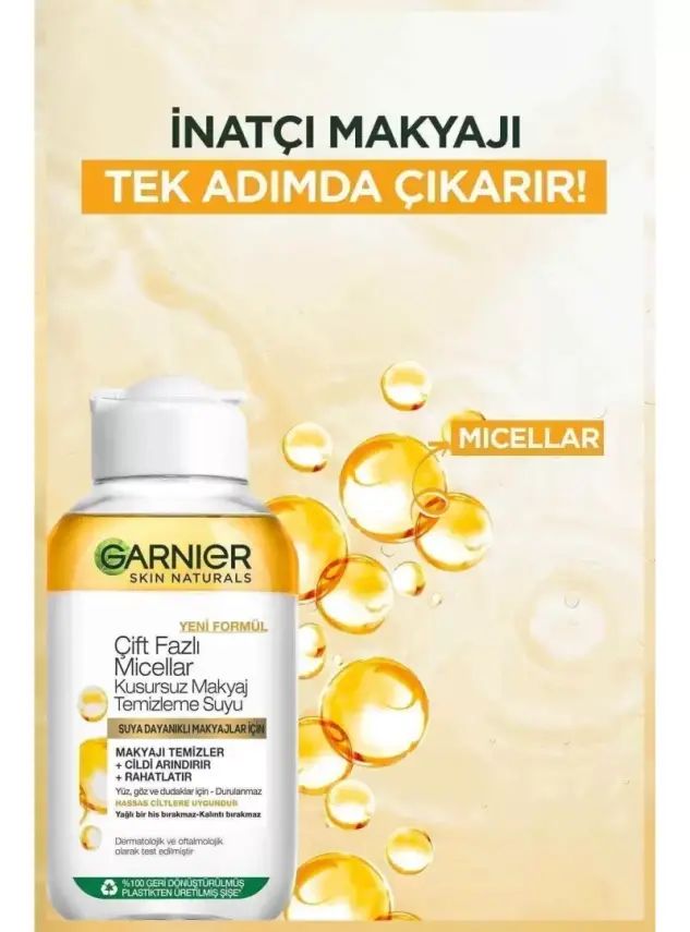 Garnier Micellar Çift Fazlı Kusursuz Makyaj Temizleme Suyu 400 Ml - 2