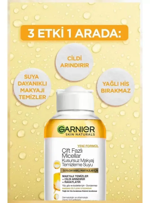 Garnier Micellar Çift Fazlı Kusursuz Makyaj Temizleme Suyu 400 Ml - 3