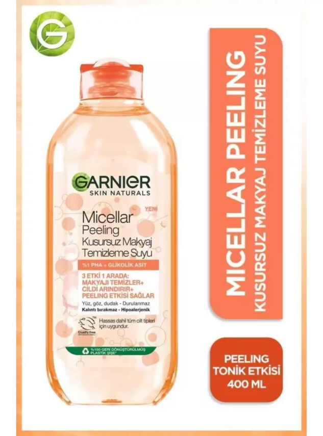 Garnier Micellar Peeling Kusursuz Makyaj Temizleme Suyu 400 ml - Garnier