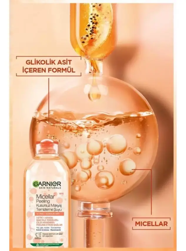 Garnier Micellar Peeling Kusursuz Makyaj Temizleme Suyu 400 ml - 2