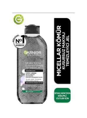 Garnier Miceller Kömür Kusursuz Makyaj Temizleyici Jel 400 ml - 1