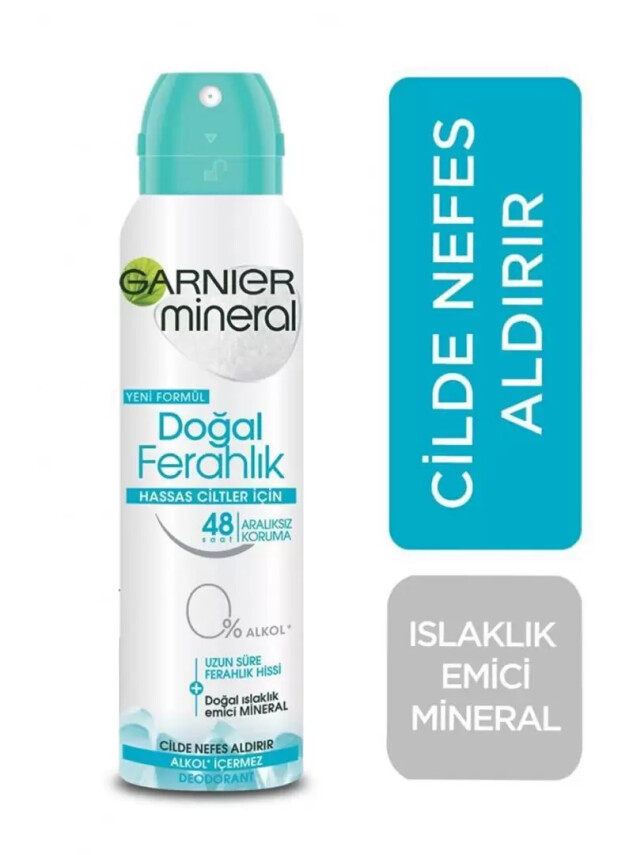 Garnier Mineral Doğal Ferahlık Spray Deodorant 150 ml - Garnier