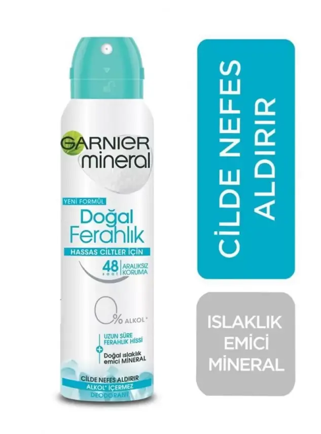 Garnier Mineral Doğal Ferahlık Spray Deodorant 150 ml - 1