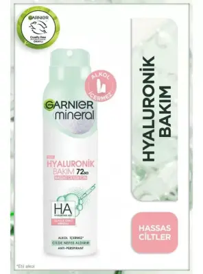 Garnier Mineral Hyaluronik Bakım Sprey Deodorant 150 ml - 1