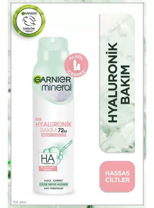Garnier Mineral Hyaluronik Bakım Sprey Deodorant 150 ml - Garnier