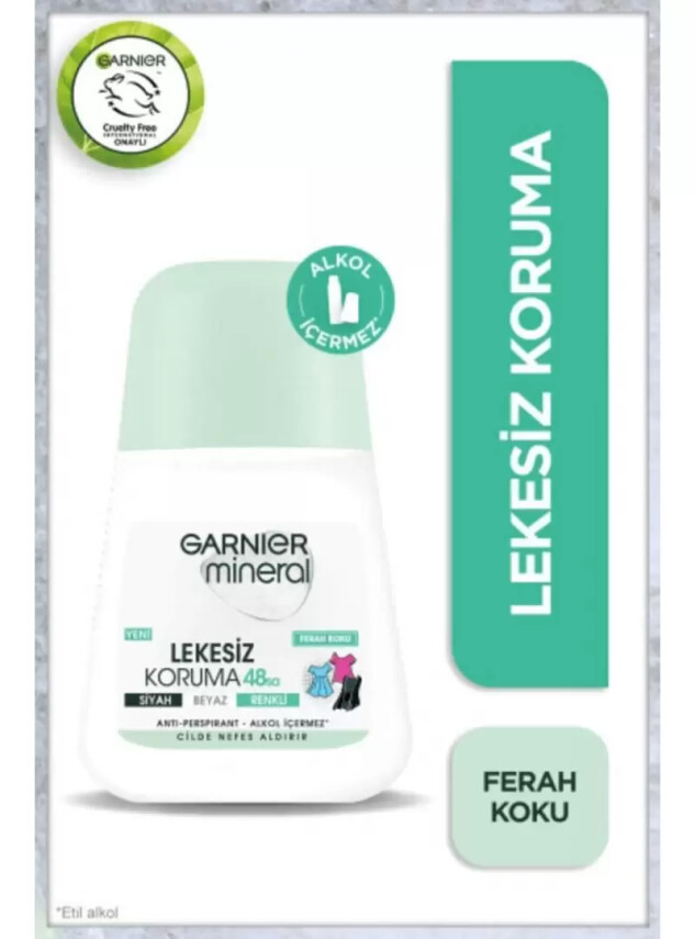 Garnier Mineral Lekesiz Koruma Ferah Koku Roll-On Deodorant 50 ml - Garnier