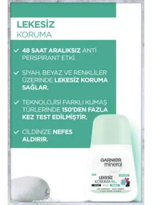 Garnier Mineral Lekesiz Koruma Ferah Koku Roll-On Deodorant 50 ml - 3