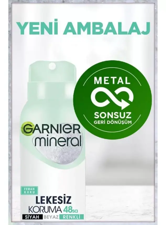 Garnier Mineral Lekesiz Koruma Ferah Koku Sprey Deodorant 150 ml - 4