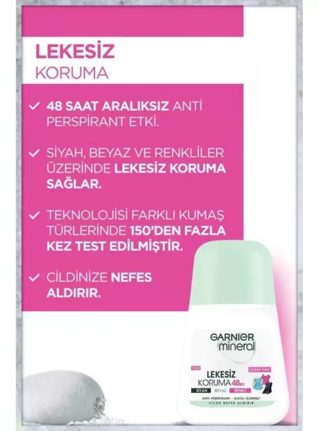Garnier Mineral Lekesiz Koruma Roll-On Deodorant 50 ml - 2