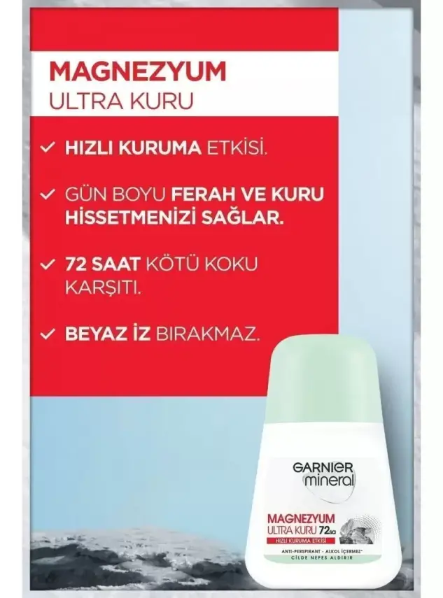 Garnier Mineral Magnezyum Ultra Kuru Roll-on 50 ml - 2