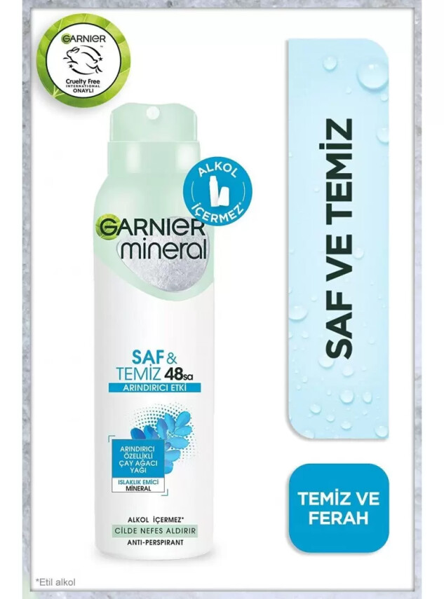Garnier Mineral Saf&Temiz Sprey Deodorant 150 ml - Garnier