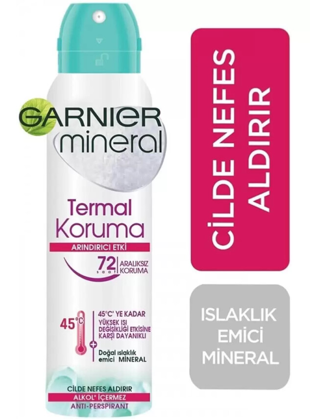 Garnier Mineral Termal Koruma Sprey Deodorant 150 ml - Garnier