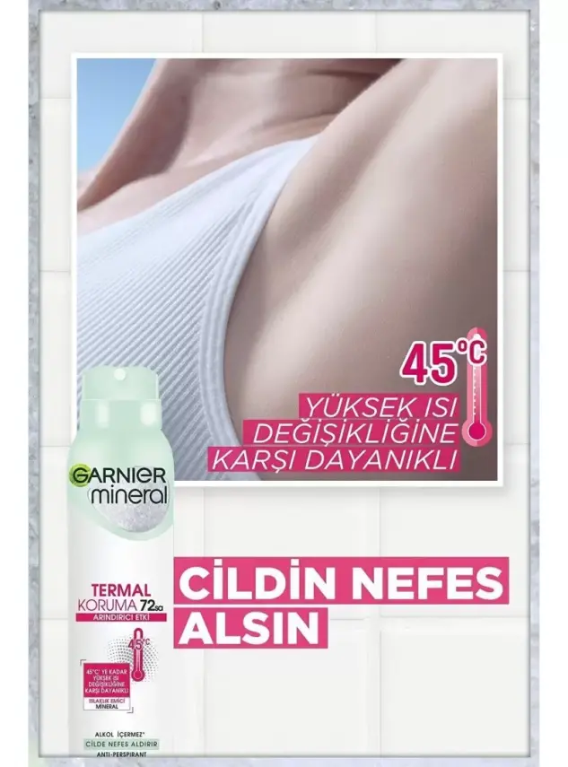 Garnier Mineral Termal Koruma Sprey Deodorant 150 ml - 2