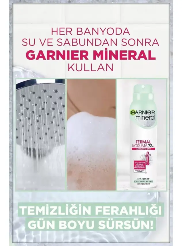 Garnier Mineral Termal Koruma Sprey Deodorant 150 ml - 3