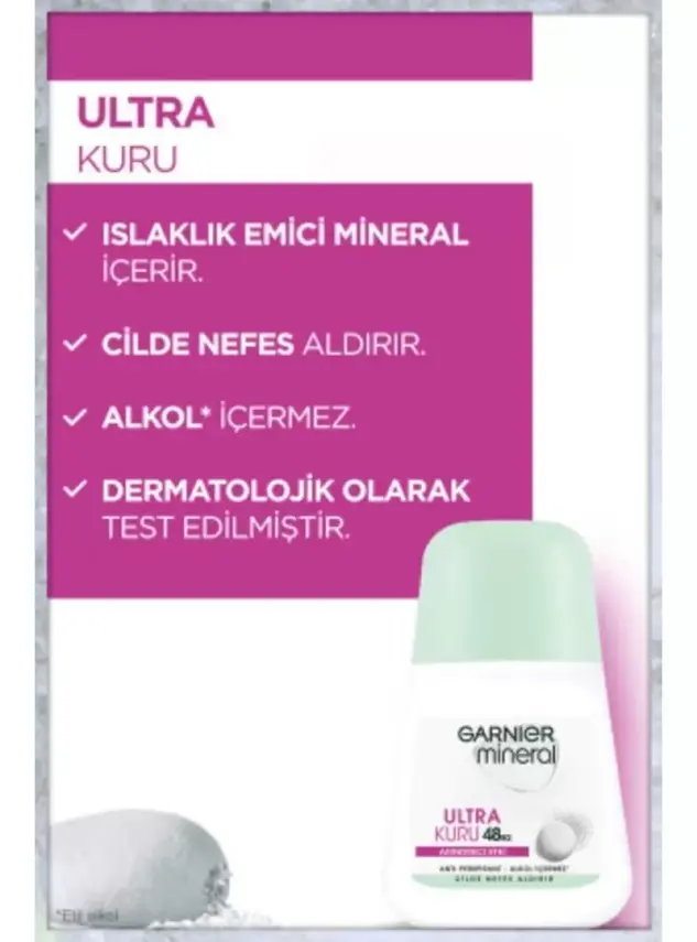 Garnier Mineral Ultra Kuru Roll-On Deodorant 50 ml - 2
